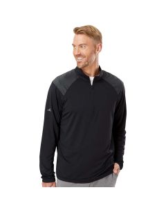 Adidas - Shoulder Stripe Quarter-Zip Pullover