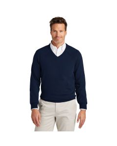 Brooks Brothers - Cotton Stretch V-Neck Sweater