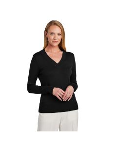 Brooks Brothers Women's Cotton Stretch V-Neck Sweater