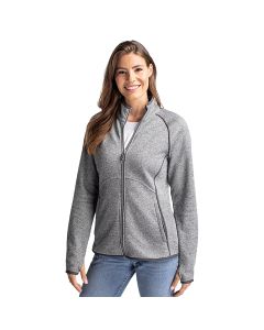 Cutter & Buck Women's Mainsail Sweater-Knit Full-Zip Jacket